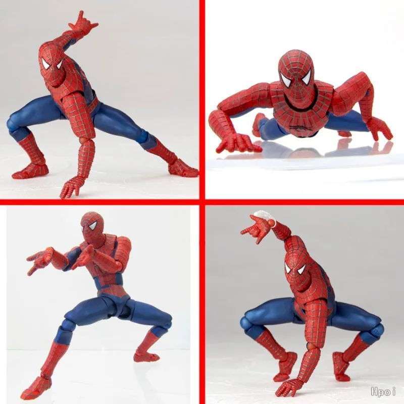 KAIYODO Original REVOLTECH serie No.039 Spider Man Anime modelo de figura de acción juguetes modelo móvil adornos regalos para niños