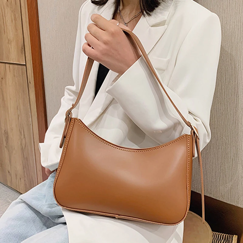 New DIY Leather Handmade Shoulder Underarm Bag Hand Stitching With Accessories Semi-finished Product PU Women Bag Material Set