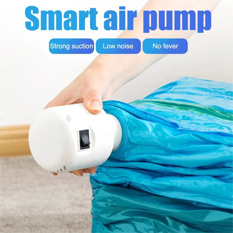 Picture 4: Electric Air Pump Portable Vacuum Sealed Compression Bag Pump Mini Vacuum Sealer Machine for Clothes Storage Bags Food Organizer