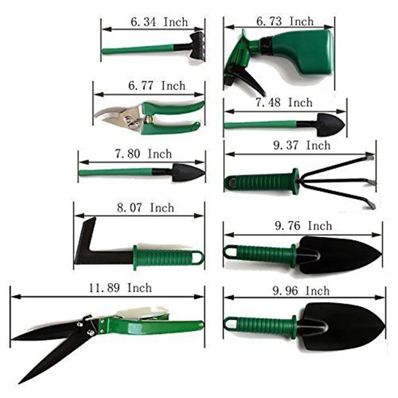 5/10 pcs Garden Tools Case Anti-rust Lightweight Garden Tool Set Gardening Supplies Garden Tool Kit for Clipping Weeding Digging