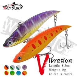 WALK FISH 1PCS VIB Sinking 89mm 18g Fishing Lure Hard Baits Wobbler Plastic Artificial Vibration Winter Ice Tackle Bass Pike