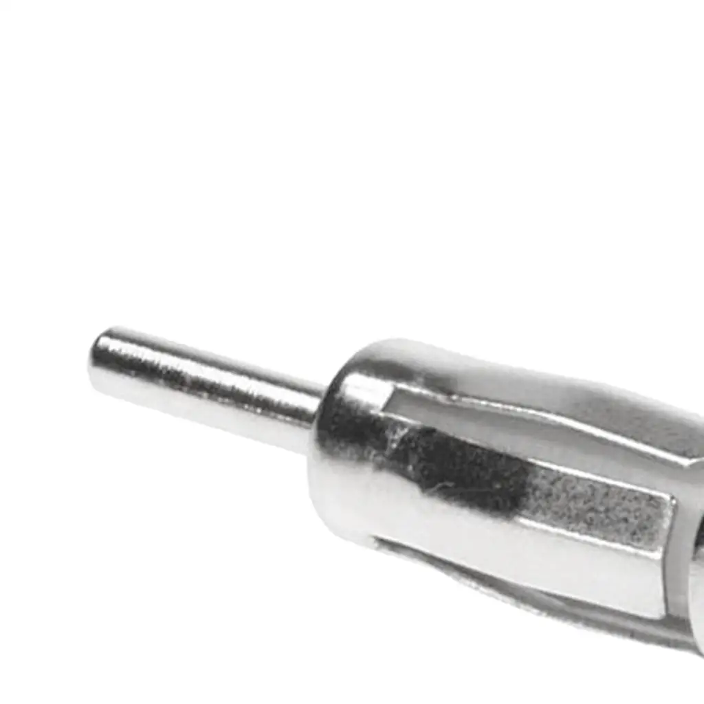 Car Radio Iso to Din Plug Silver Alloy Aerial Adapter Stereo Connector for Ford Focus 2010 Compatible