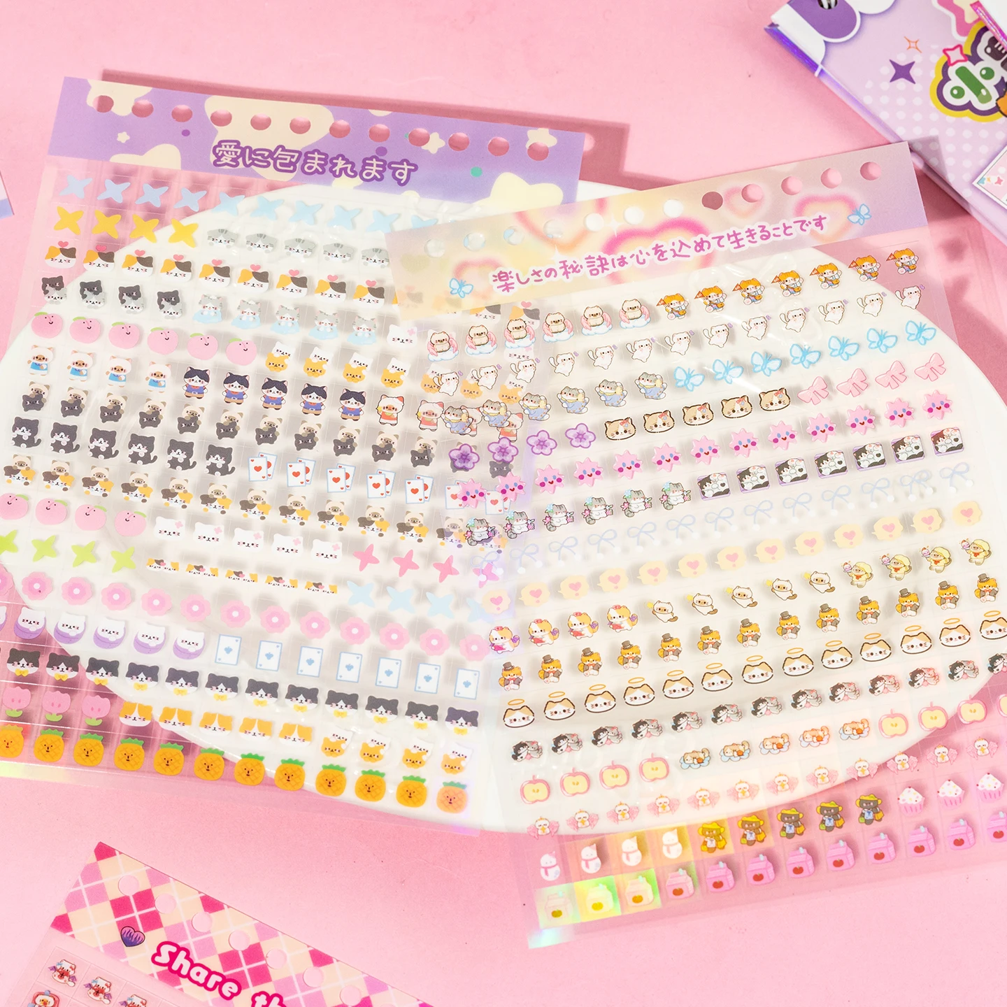 

18sheets/pack Little Nose Ga PET Sticker Book Kawaii Funny Face Decals For Journal Scrapbooking Waterproof Sticker Mr. Paper