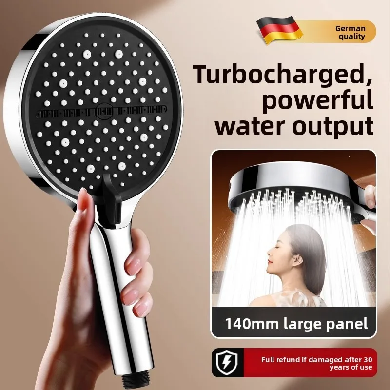 High Pressure Shower Head Set Complete Bathroom Shower System with Handheld Sprayer Hose Faucet