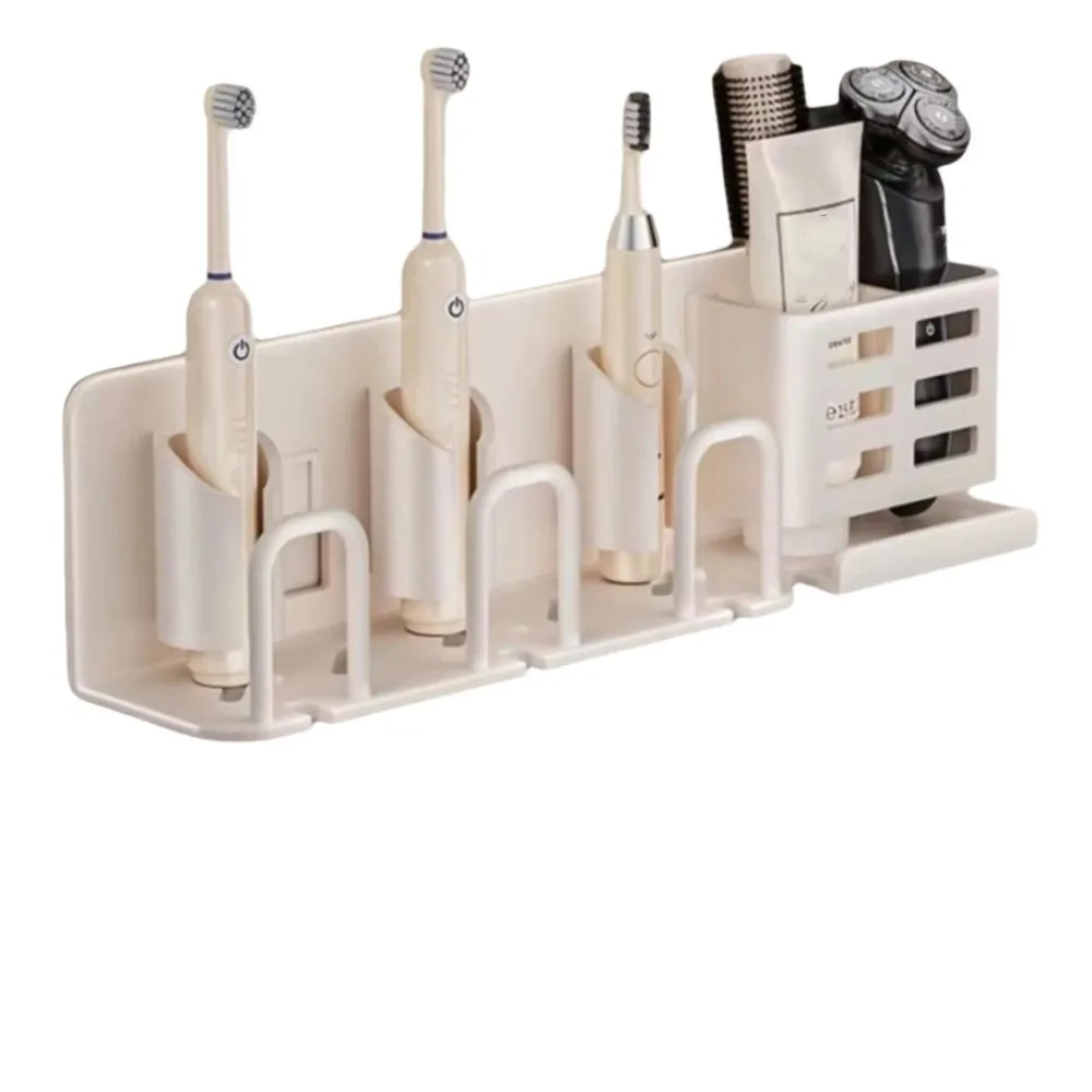 

Waterproof Electric Toothbrush Holder Self Adhesive Draining Toothbrush Dispenser Space Saving Moisture-proof Bathroom Organizer