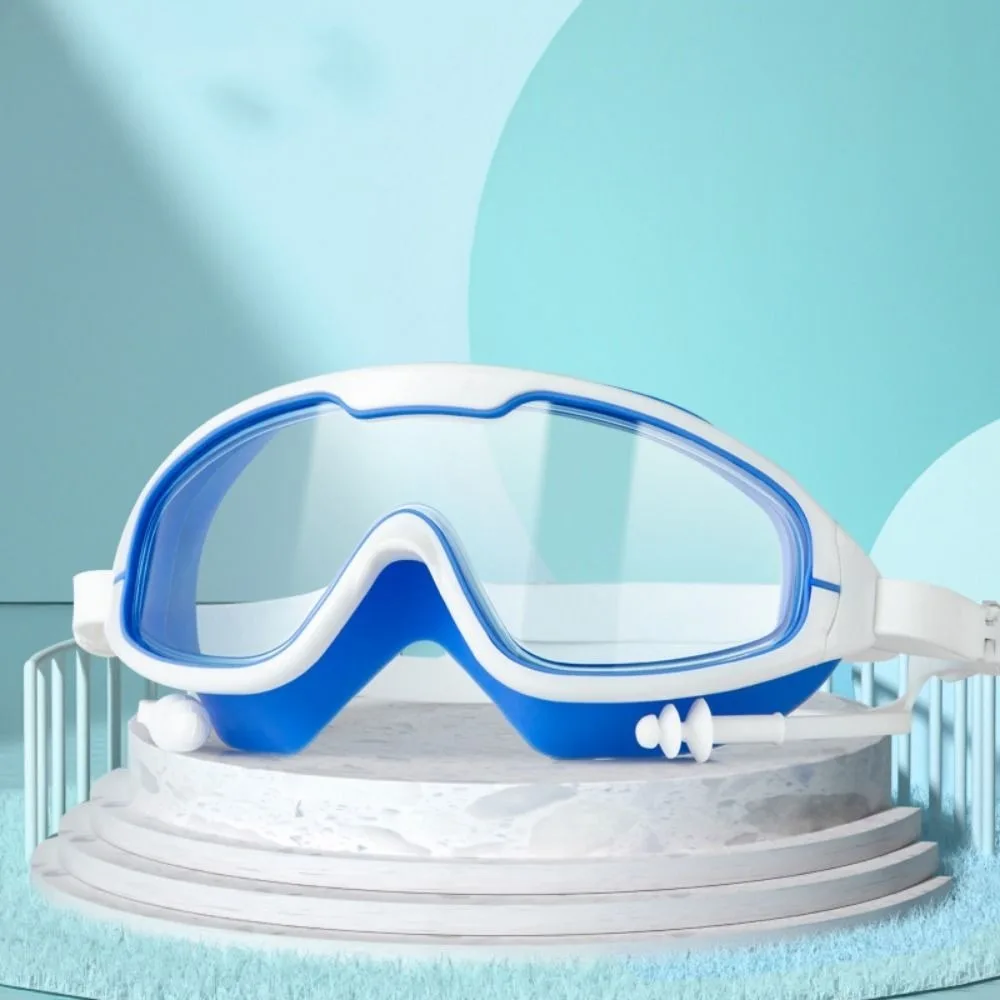 

Swimming Gear Big Frame Swimming Goggles Anti Fog Wide View Swimming Eyewear HD Waterproof Diving Eyewear Kids/Adult