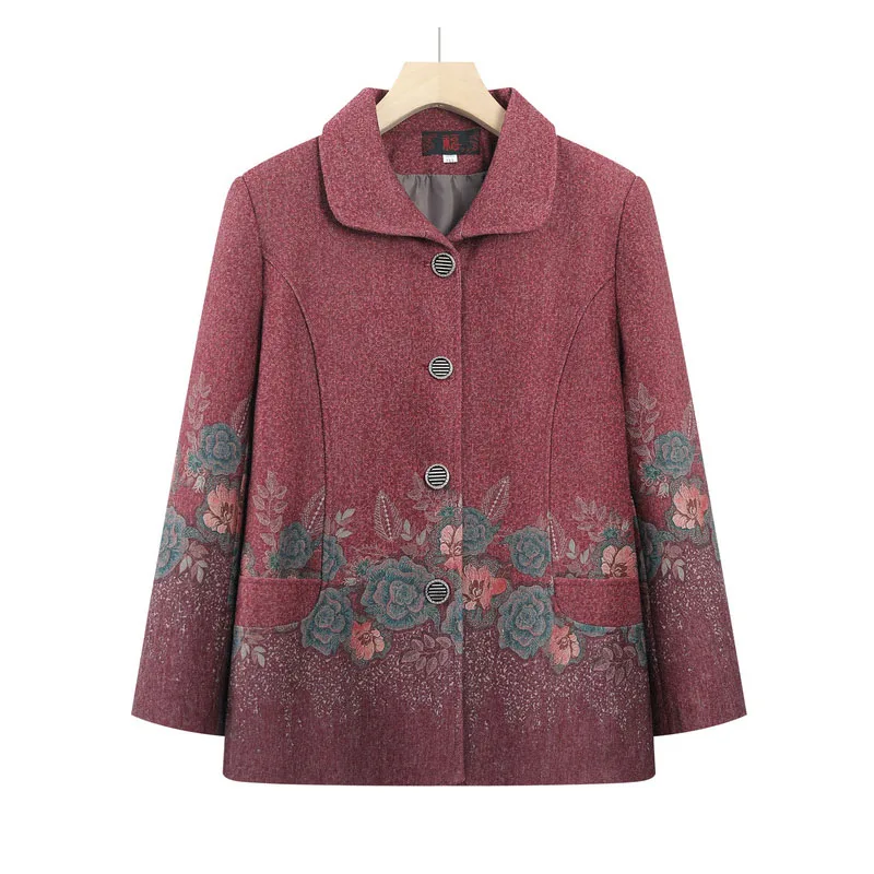 Around the world autumn winter 80 grandma clothes 70 s mother clothes jacket coat new gift ZDNX-1QW