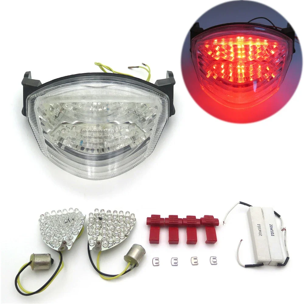 Led Tail Brake Light Turn Signal For Suzuki GSXR 1000 2005-2006 05-06 Free Shipping Motorcycle Accessories Clear Lens