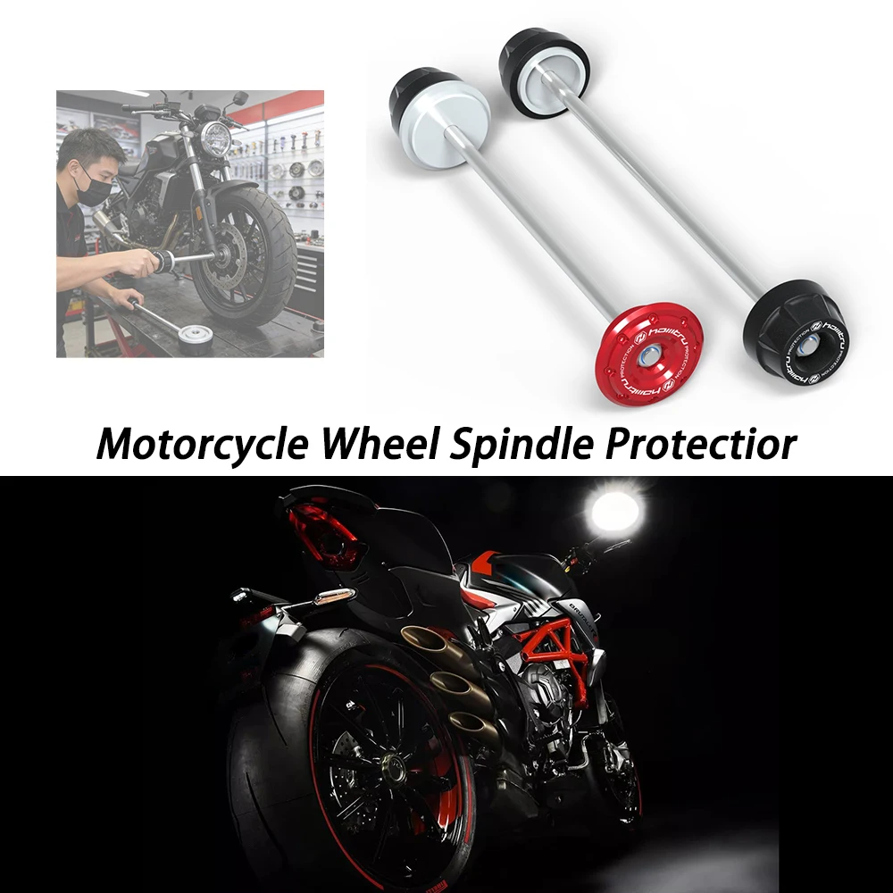 Motorcycle Front Rear Wheel Axle For MV Agusta 800 RR / RC / LH44 2016-2023 Anti-Collision Slider Pad Wheel Spindle Protection