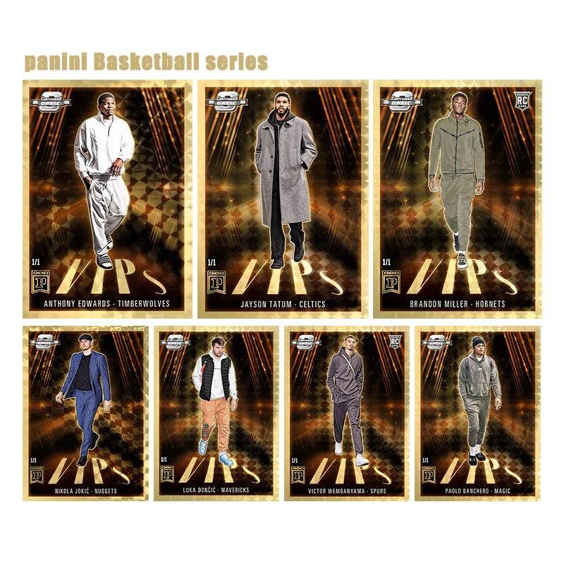 

Самодельные коллекционные карточки-игрушки для баскетбола в стиле панини: лучшие игроки НБА (Вембаньяма, Джеймс, Дончич, Карри) – подарок