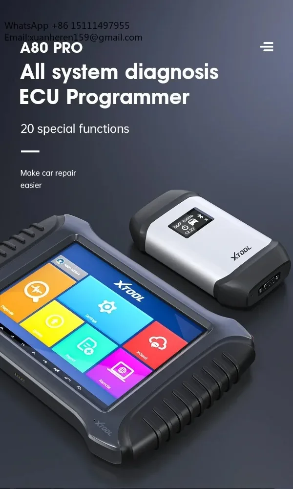 2025 Original Xtool A80 Pro Xtool A80 Pro Master Obd Ii Diagnostic Tool With Ecu Coding/programmer for Bmw/benz/v-w Obd2 Scanner view 2