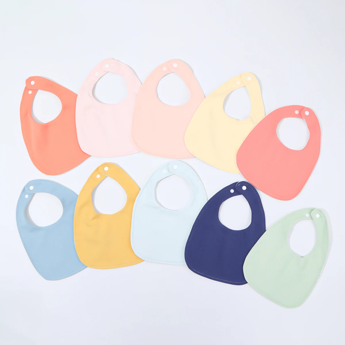 

10-piece baby bib U-shaped saliva towel Children's eating bib Baby pure cotton waterproof spit milk for men and women thickened