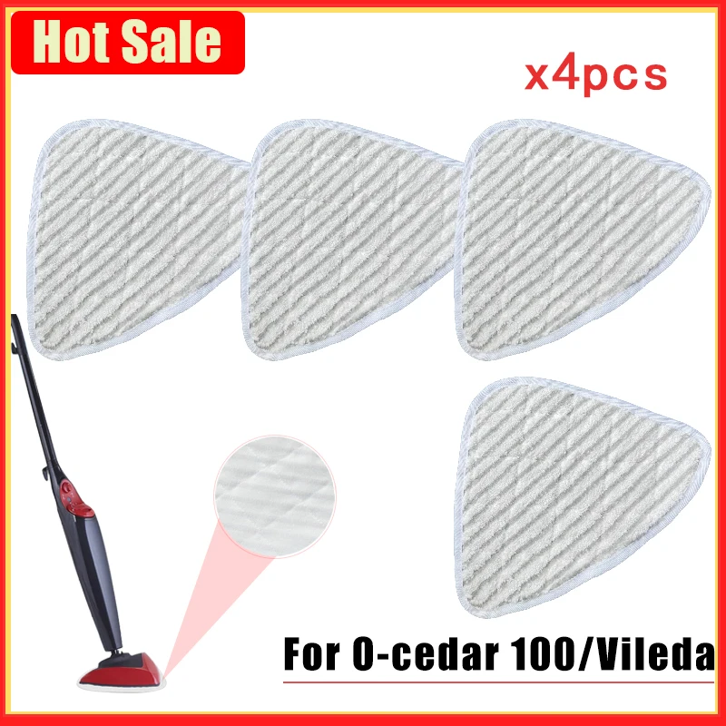 Quality Microfiber Steam Mop Pad,Steam Cleaner Parts Triangle Replacement Cloths for o-cedar/vileda 100 Microfiber Clots