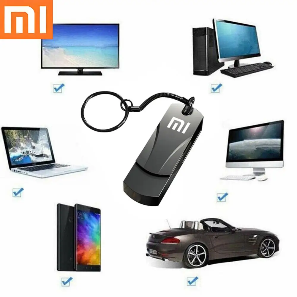 Xiaomi USB 3.0 Flash Drive 2TB High-Speed Data Transfer Memory Stick Ultra-Slim Thumb Drive Memoria USB Memory Stick 1TB 512GB