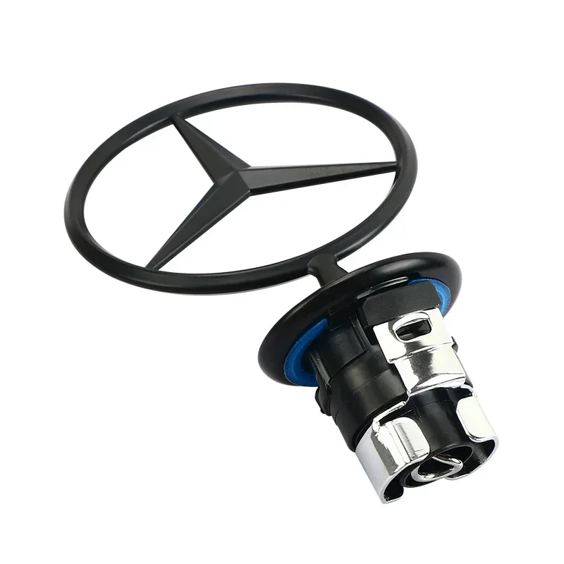 

Автомобильная наклейка, 1 шт., эмблема с логотипом переднего капота автомобиля, значок из цинкового сплава для Mercedes Benz W204 W220 C180 C200 E260 E300L, авто украшение