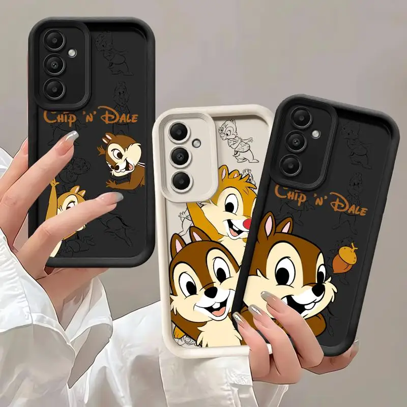 Disney Chip 'N' Dale Cartoon Phone case for Samsung Galaxy A55 A52 A33 cases A24 A15 A12 A23 A22 5G A54 A52s A53 A14 funda Cover