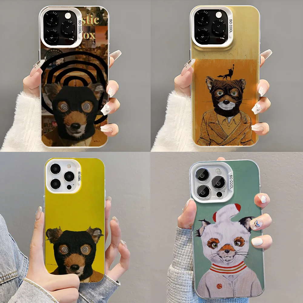 F-Fantastic Mr F-Fox funda de teléfono para iPhone 14 16 15 11 12 13 Pro Max Mini Plus cubierta a prueba de golpes