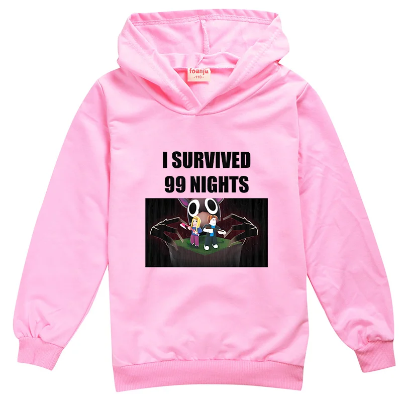 جديد 99 ليالًا في الغابة الأولاد هوديي الكرتون بلايز موضة الترفيه البلوز الأطفال البلوز ربيع الخريف الملابس هدية #6