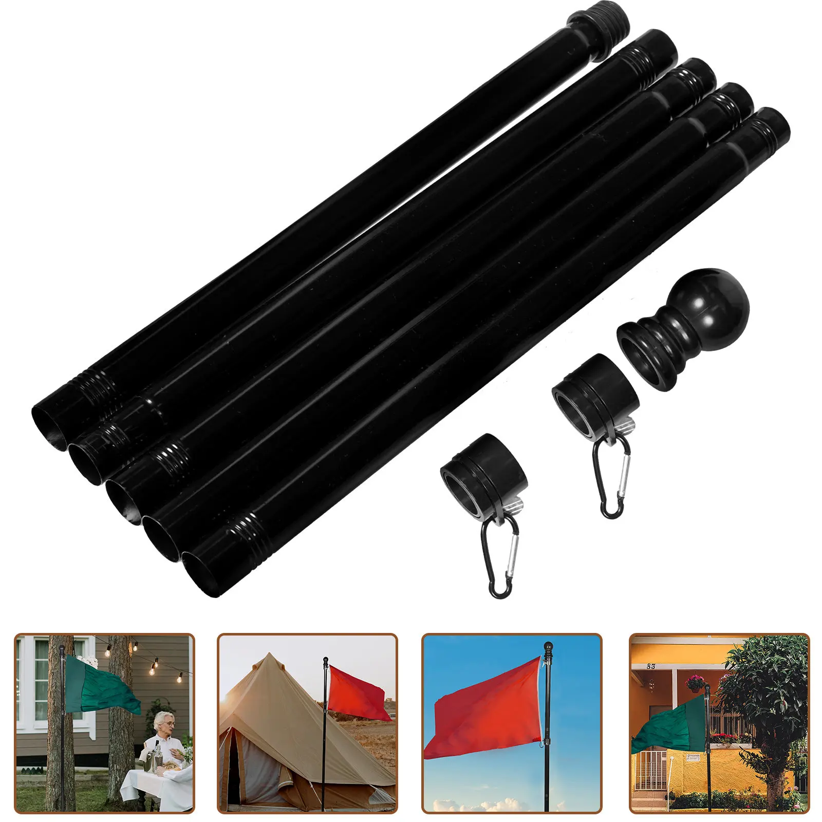 

Профессиональный уличный флагшток из нержавеющей стали, устойчивый к ржавчине, с вращающимся механизмом для праздничных флагов и садовых украс, стабильный, свободно вращающийся