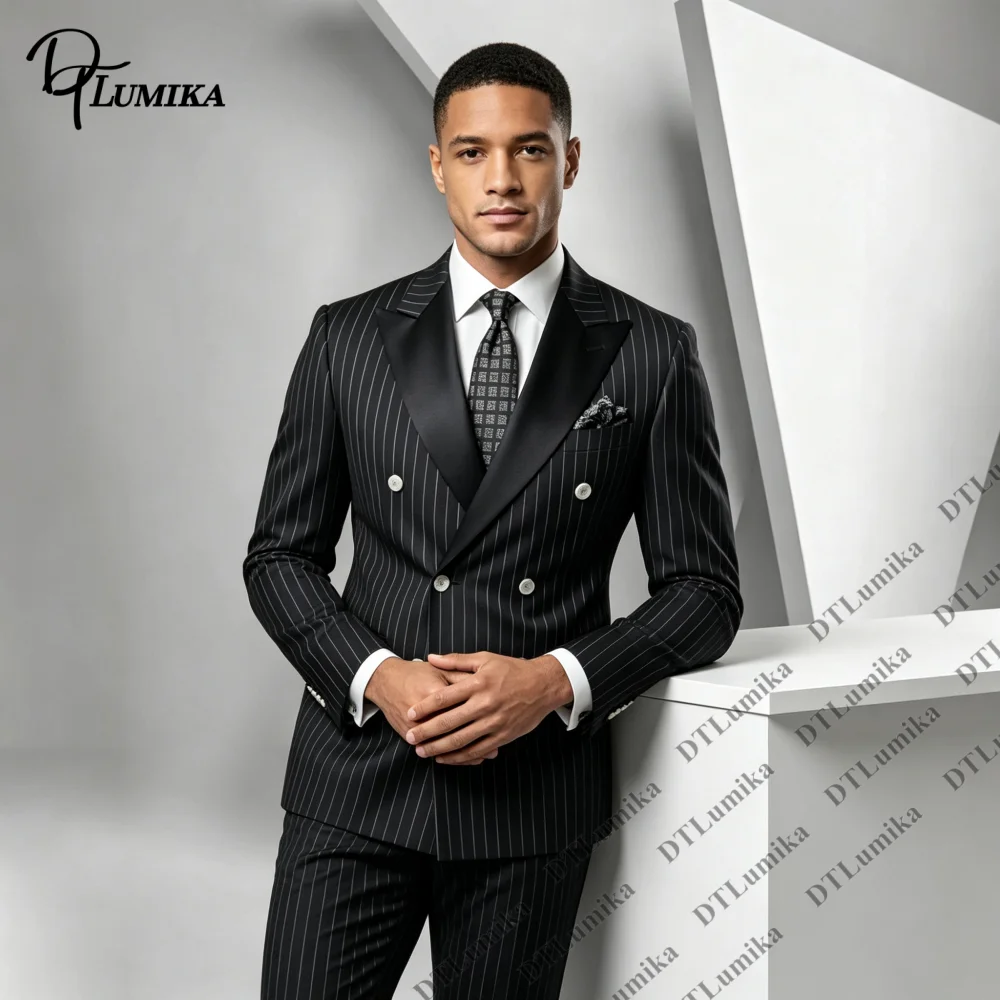 Maßgeschneiderter zweireihiger – Men Formal Wear Office Bewertung und Preis