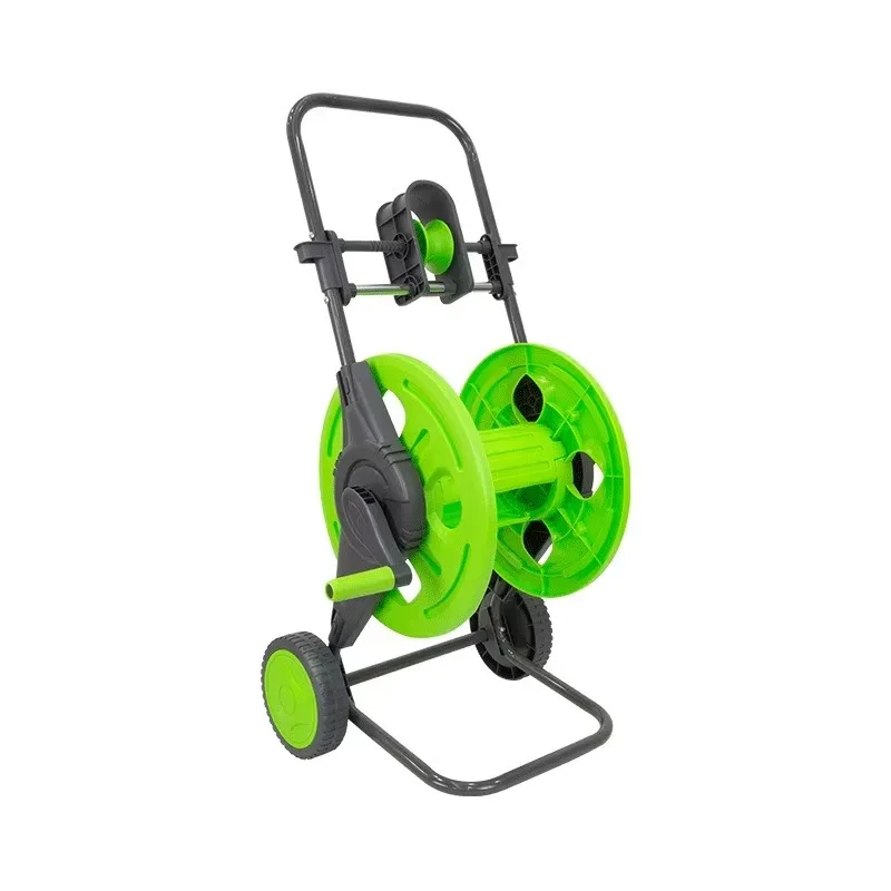 Hand Push Hose Cart, Mobile Pipe Winder Storage Tool for Garden Irrigation, Lawn Watering & Vehicle Washing