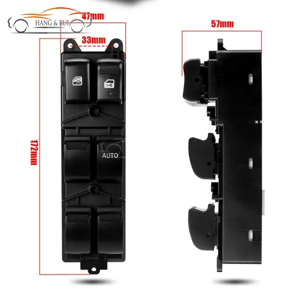 RHD 18pins Master Power Window Lifter Control Switch Regulator For Isuzu D-Max Dmax MU-X 2012-2019 4-Door OE 8981922511 view 6