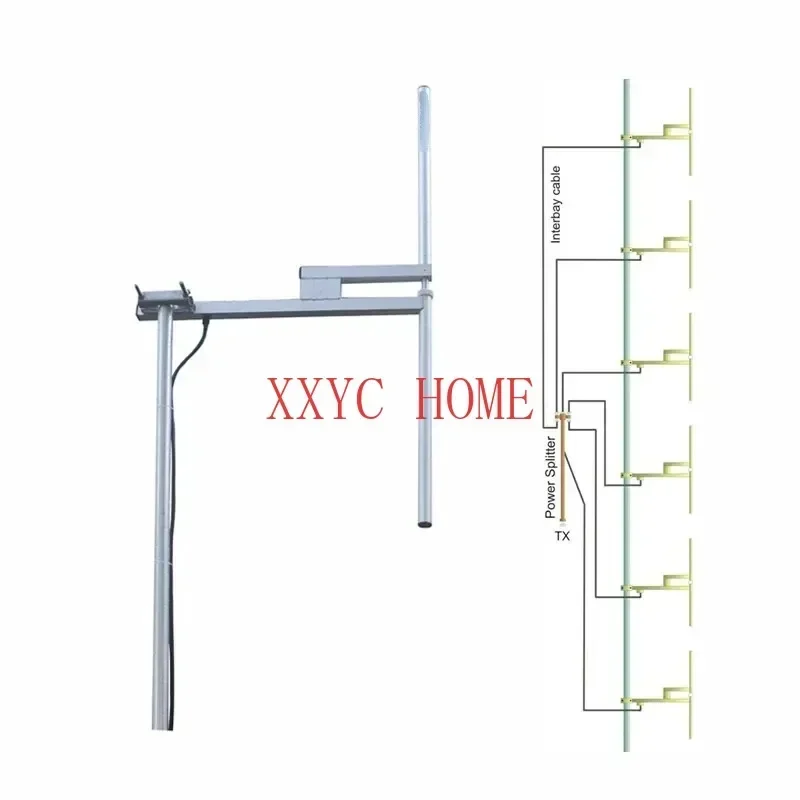 1000Watt High Power  88-108MHz Fm Broadcast Dipole Antenna with 7/16 Din Connector