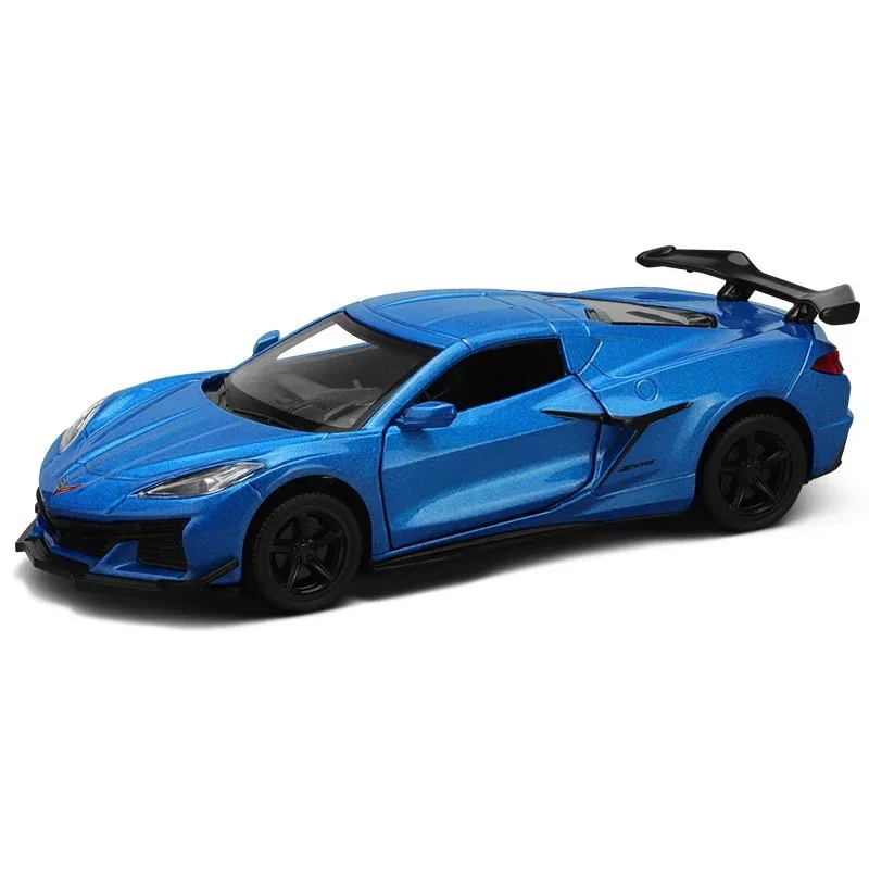 1:32 Chevrolet Corvette Z06 supercar alliage modèle de voiture jouet moulé sous pression son et lumière voiture jouets pour enfants véhicule