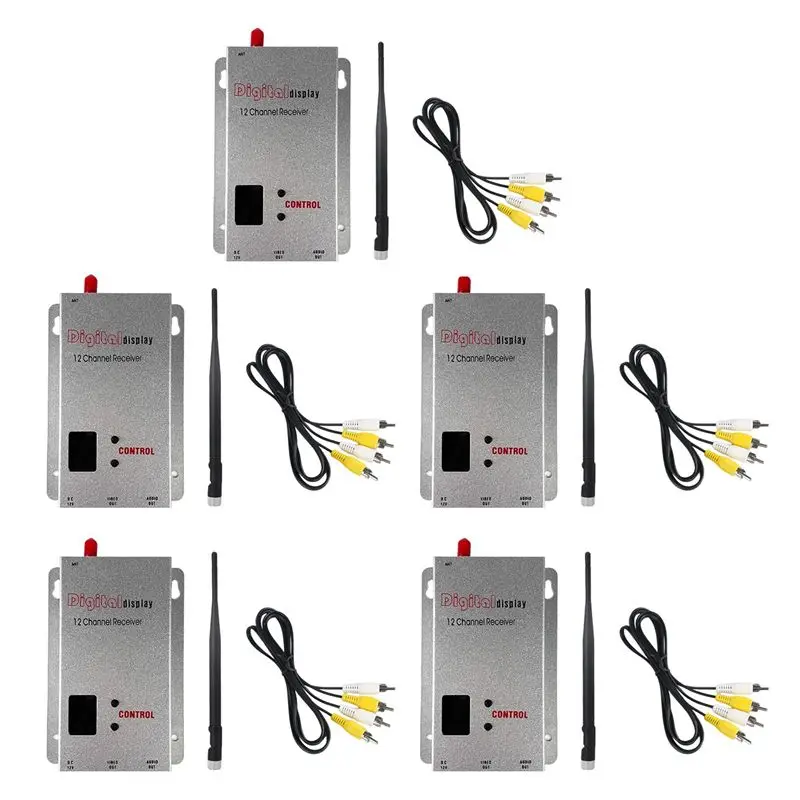 Drone Antenna - ABWE-5X 1.2G 1.5W FPV VRX Receiver+Antenna