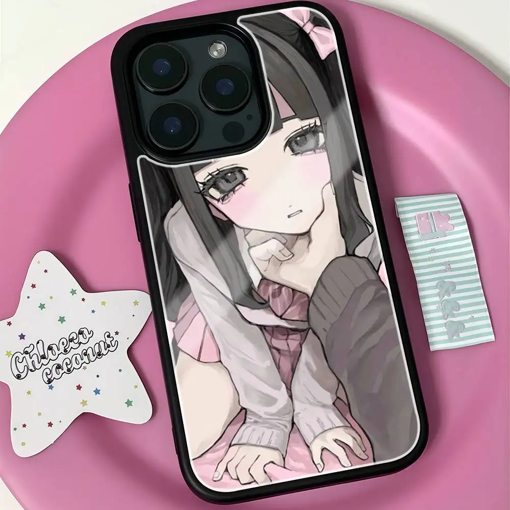 Модный глянцевый чехол для телефона из твердого поликарбоната для iPhone 17, 16, 15, 14, 13, 12, 11 Pro Max с дизайном «Малышка папы»
