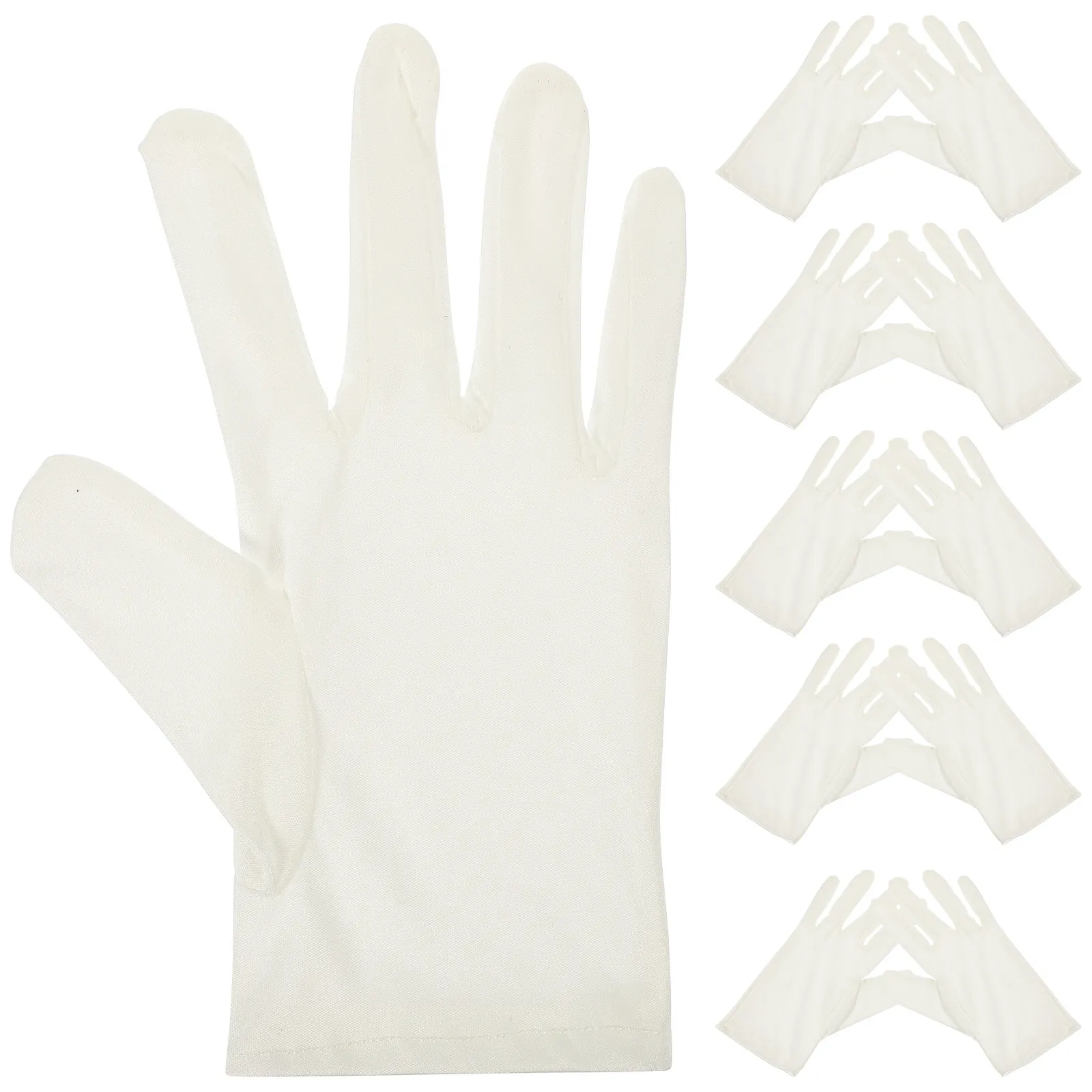 6Pairs Lightweight Comfortable Multipurpose for Jewelry Stores Silver Inspection Labor Protection Stage Banquet