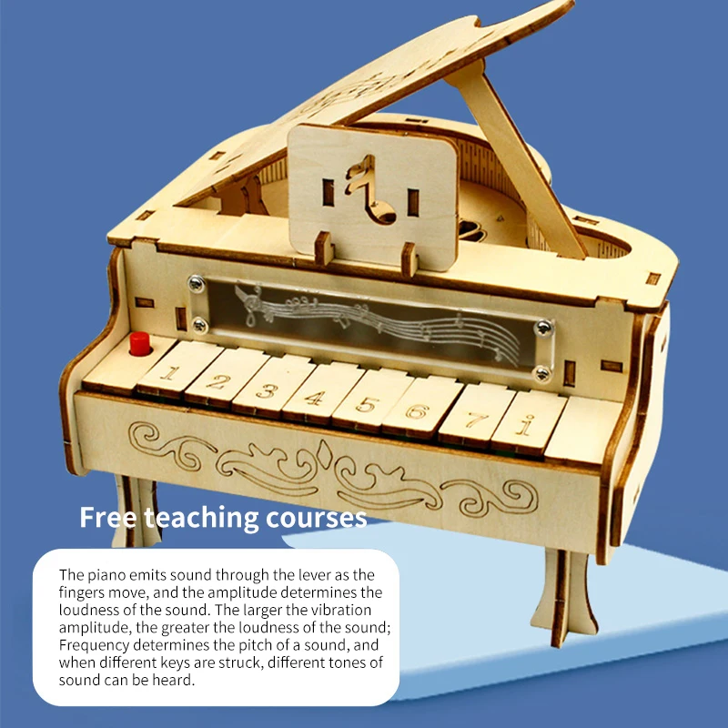 Пианино, механическая музыкальная шкатулка с самостоятельным воспроизведением, наборы для сборки рук, игрушки, 3d деревянная головоломка, настольное украшение для дома, подарок