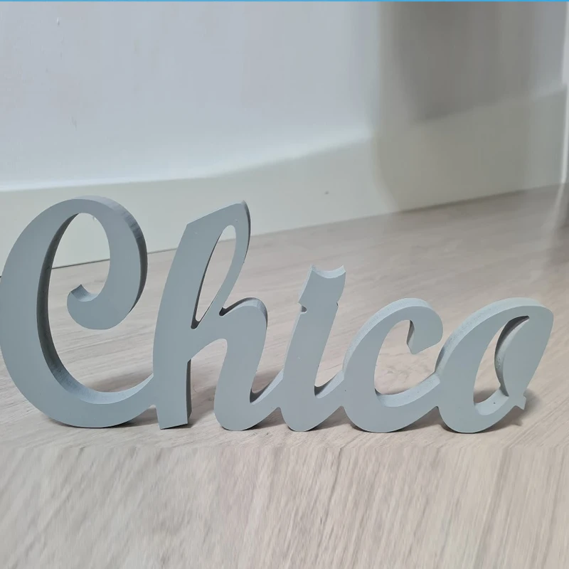 Custom Personalized Name Signs, Wood PVC Table Wall Letters, Custom Baby Name for Kindergarten, Wedding Logo Decoration