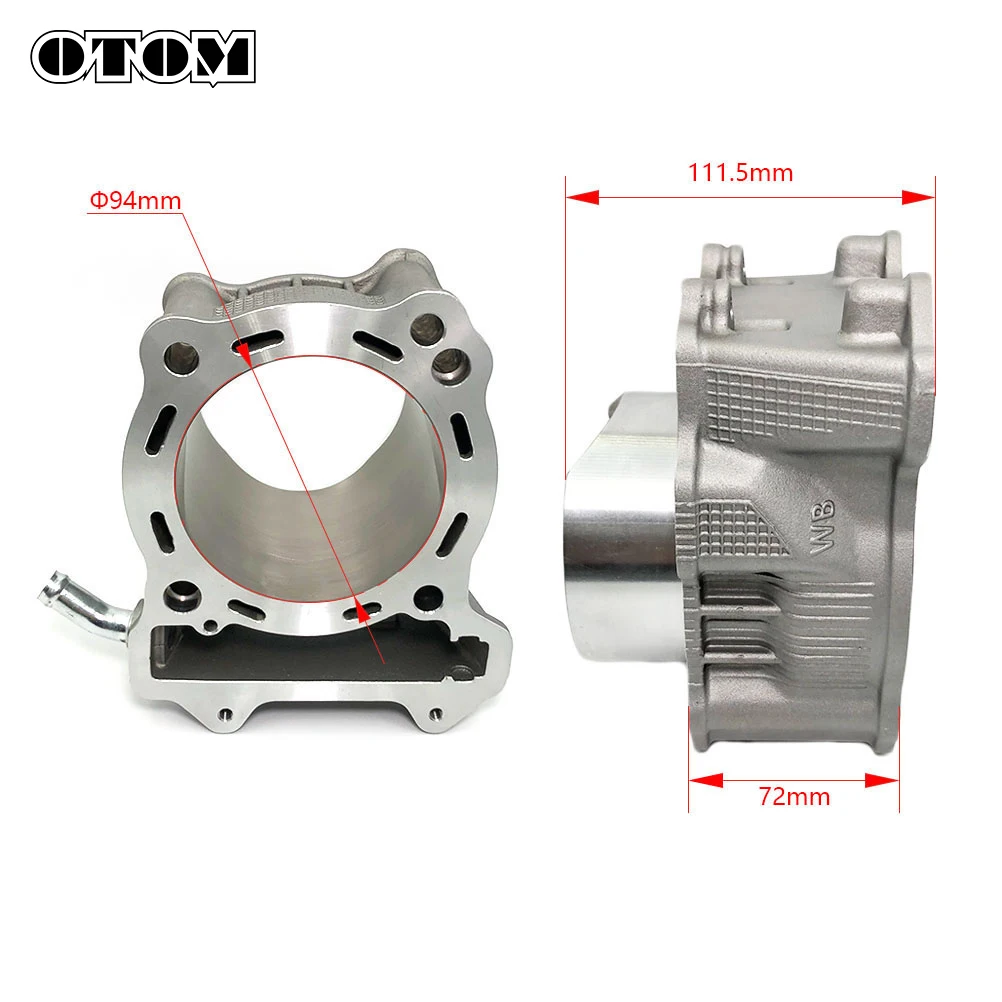 OTOM 94mm Motorcycle Cylinder Block Piston Ring Pin Upper Lower Cylinder Head Gasket Kit For SUZUKI DRZ400 LTZ400 Pit Dirt Bike