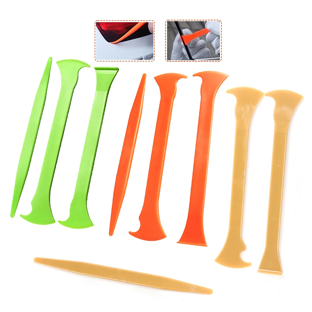 

TOFAR 3pcs Micro Stick Squeegee Tools Kit Vinyl Car Wrap Film Applicator Edge Go Corner Plug Tucking Tool Window Tint Scraper