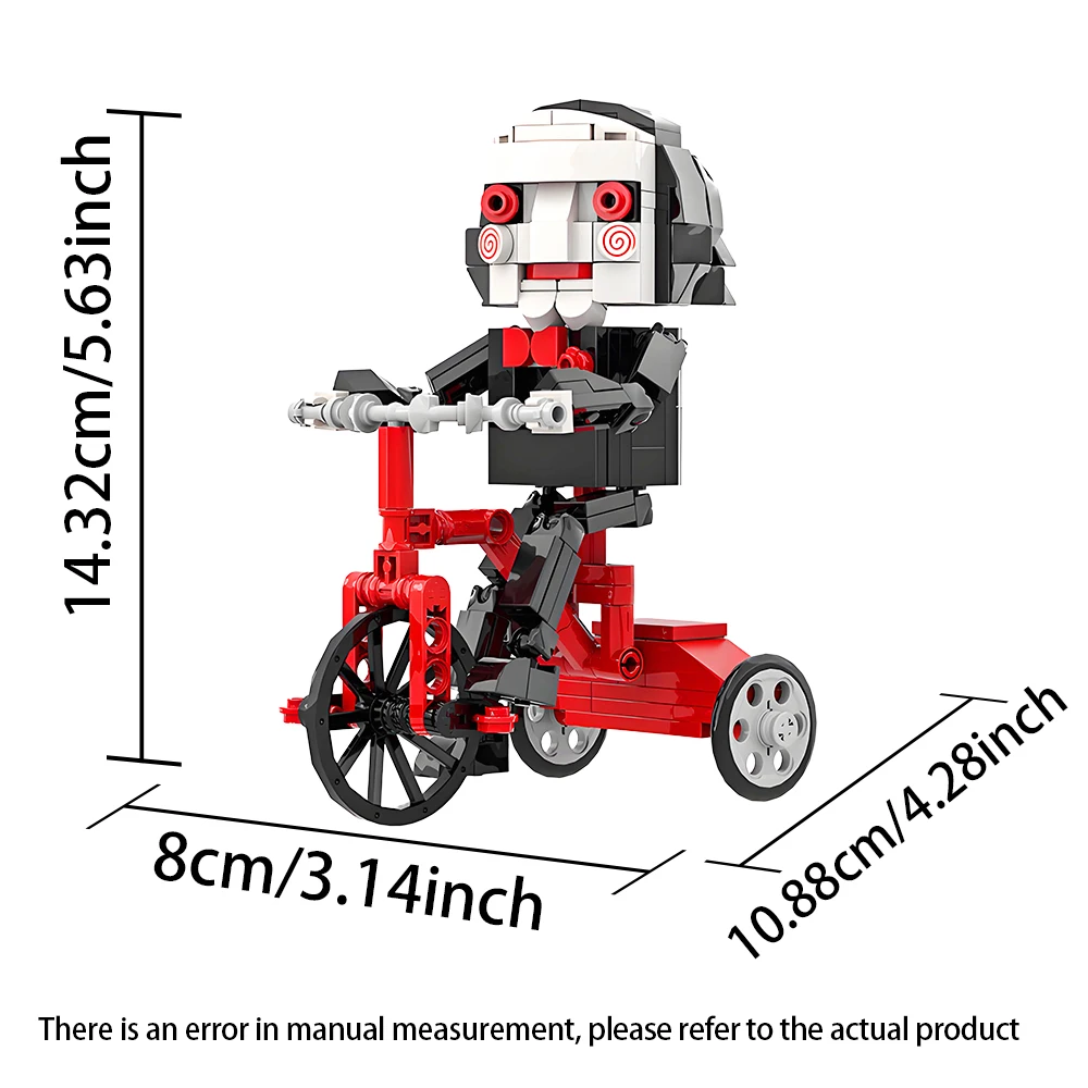 MOC – figurine de film d'horreur BrickHeadz Ghosterbuster, jouets de scie, modèle de Construction pour enfants et adultes, cadeau d'halloween