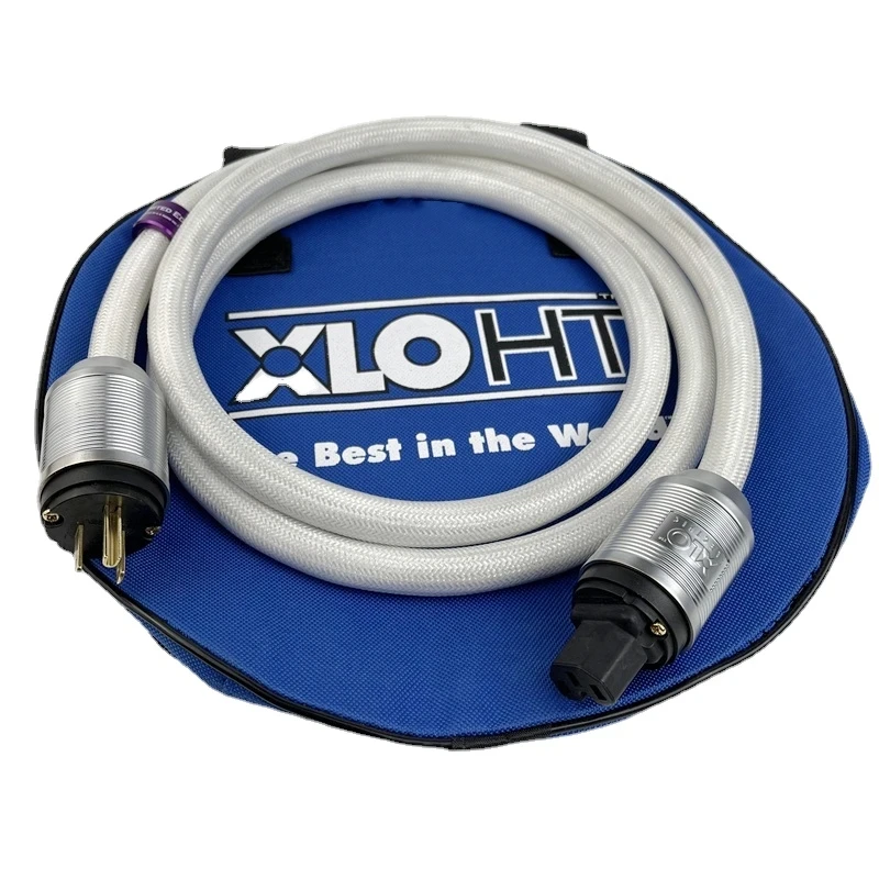 HiFi XLO Unlimited Audio Power Cable Aluminum Alloy C13 IEC Connector 15A US & EU Plug Power Cord 1.8m