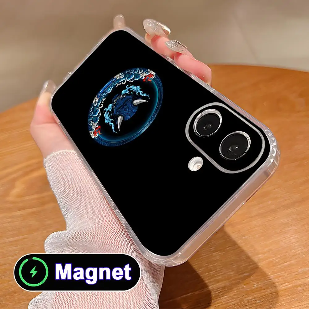 

Japan Hannya Phone Case for iPhone 17 16 15 14 13 12 11 Air Pro Max Plus Mini Soft TPU Clear Magnet Cover