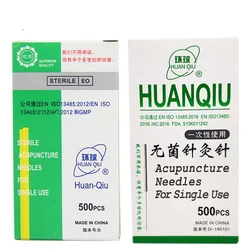 500pcs /box Acupuncture Needle Huaqiu Sterile Disposable Beauty Acupoints Massage Masajeador