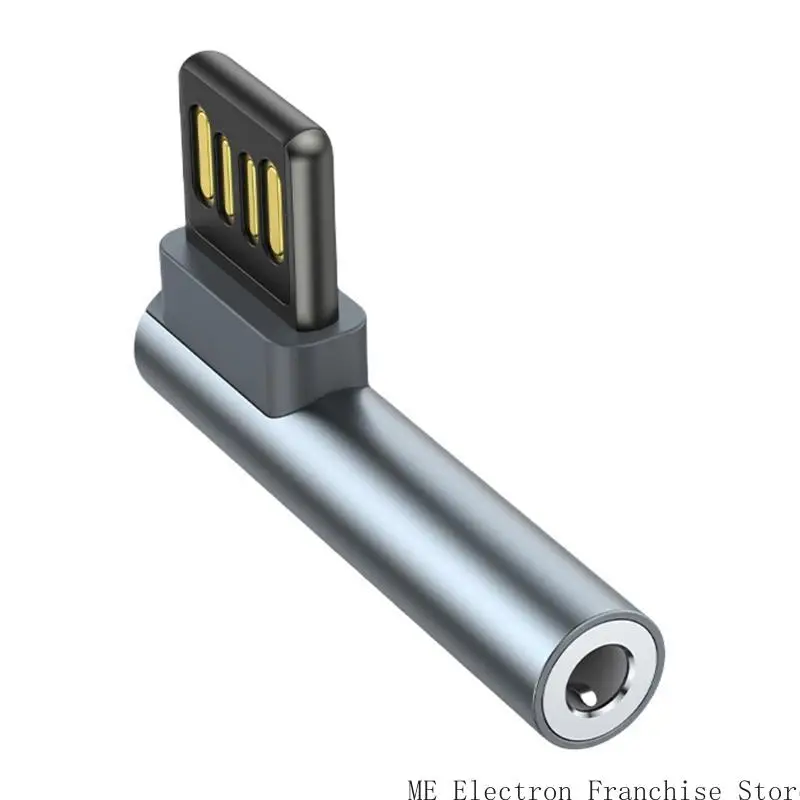 T5EA USB -Audios -Adapter USB auf 3,5 mm Audios -Adapter zum Anschließen von Kopfhörerlautsprechern mit Laptops und