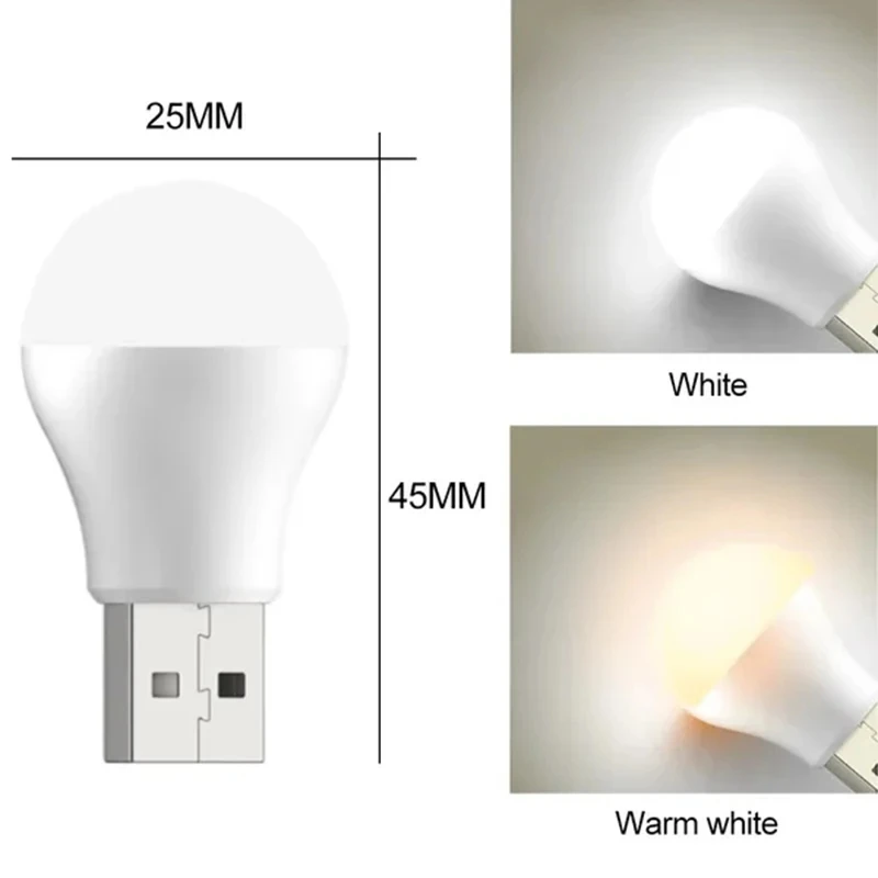 USB tragbare LED Glühbirne Computer Power Bank Mini Buch Lampe Augenschutz Lese lampe Energie sparende Beleuchtung Tisch lampen