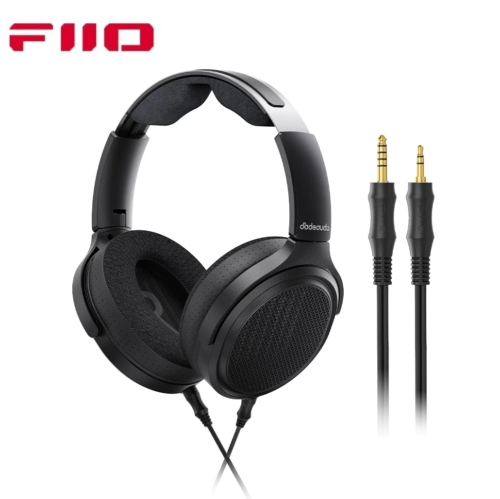 FiiO JT7 Over-Ear Planar Magnetic Audiophile HIFI Headphones with 95x86mm Planar Driver,Adjustable Headband,4.4mm/3.5mm Cable