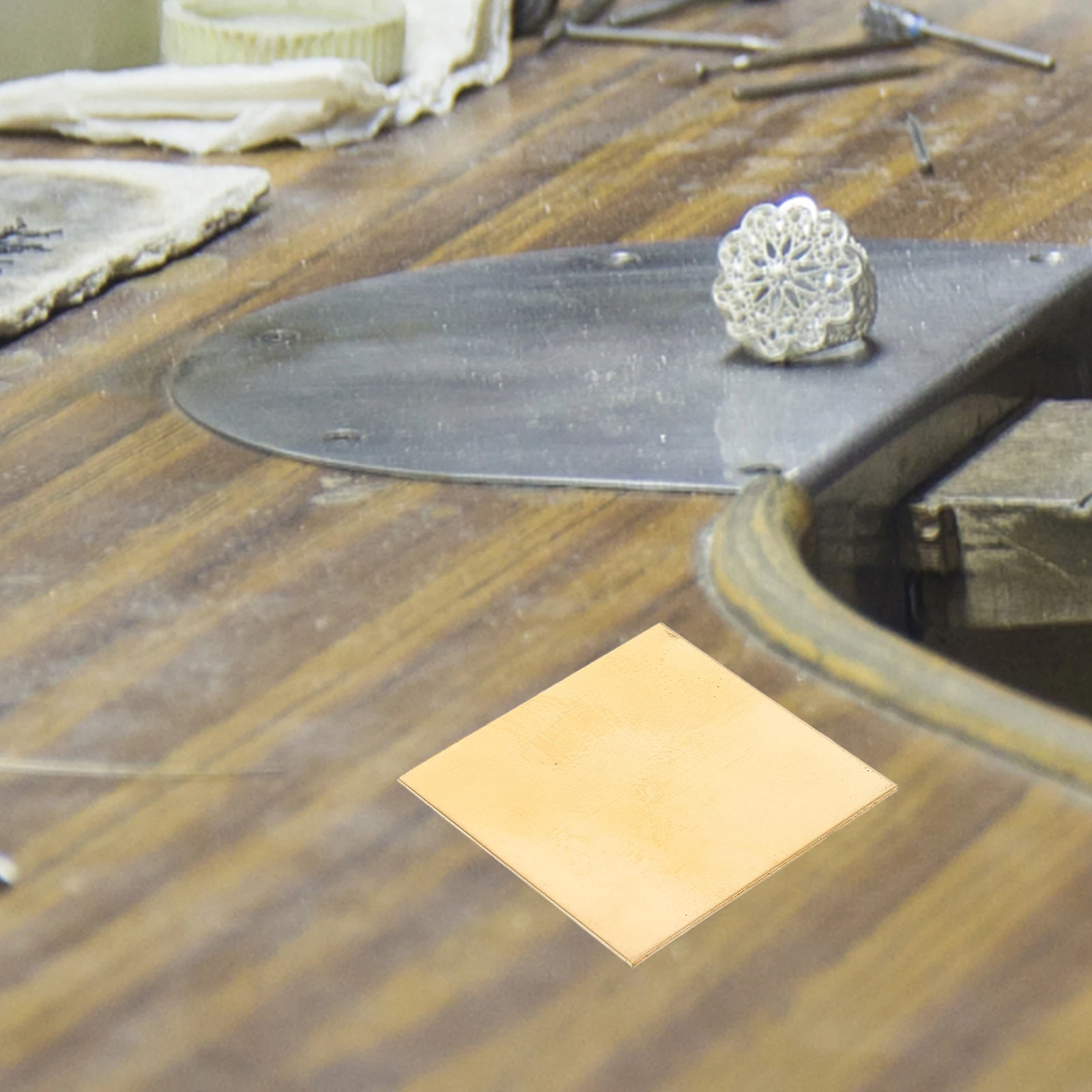 

Sheet Multi-Purpose Wear Resistant Brass Plate Long Lasting Metal Sheet For Diy Crafts Electrical Work Decorative Projects Easy