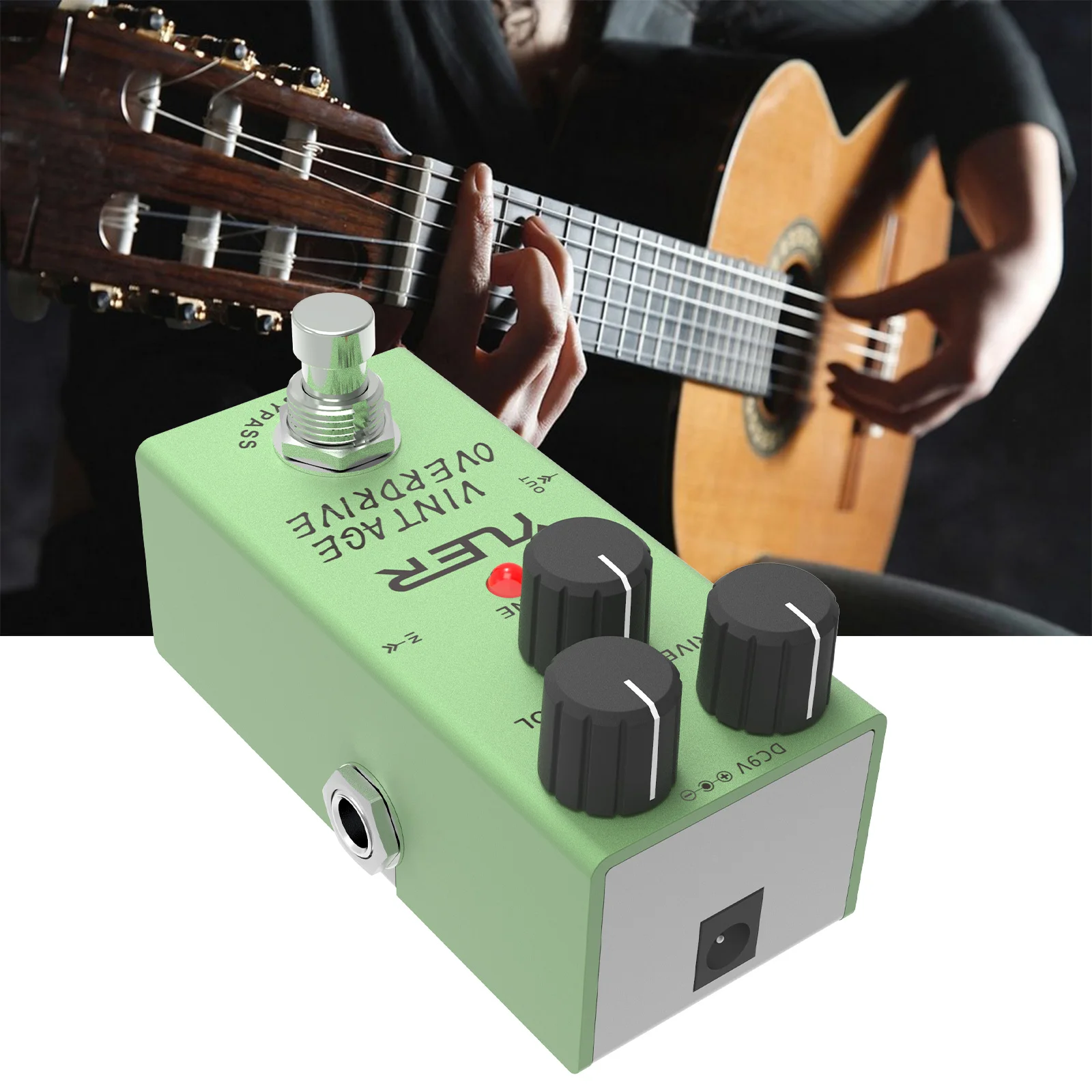 Guitar Effect Pedal Vintage Overdrive Classic  Overdrive Effect Electric Guitar Pedal True Bypass Guitar Accessorie