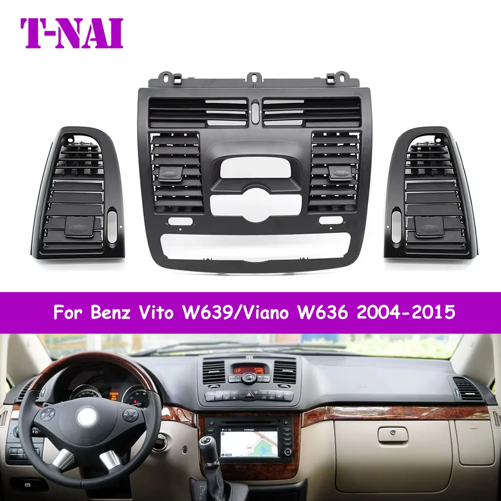 

W636 W639 LHD RHD Car Left Right Central Air Conditioner Ac Vent Grill Cover For Mercedes Benz Vito Viano 2004-2015 6366800800