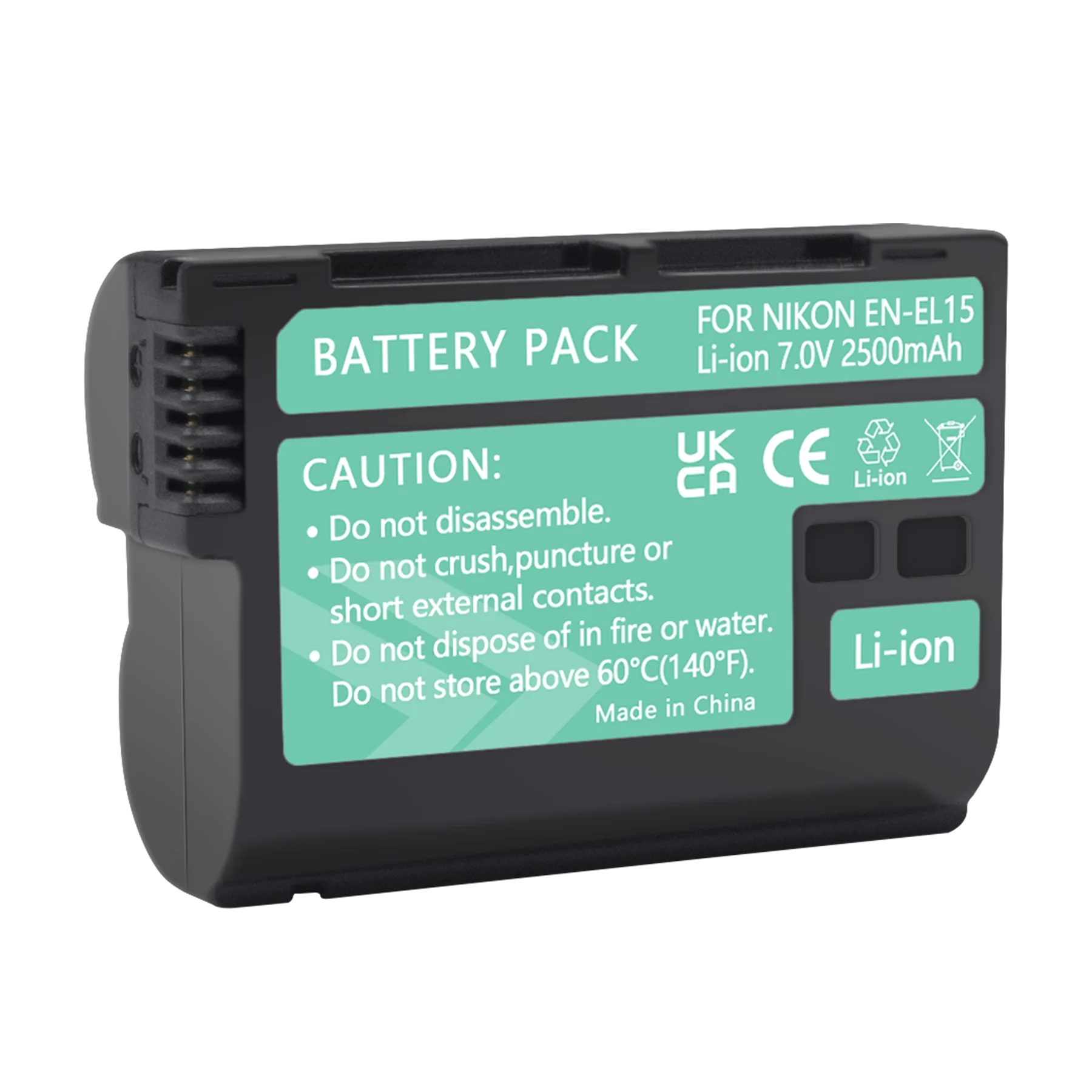 EN-EL15 EN EL15 ENEL15 7 В 2500 мАч аккумулятор для камеры Nikon DSLR D600 D610 D800 D800E D810 D7000 D7100 D7200 l15