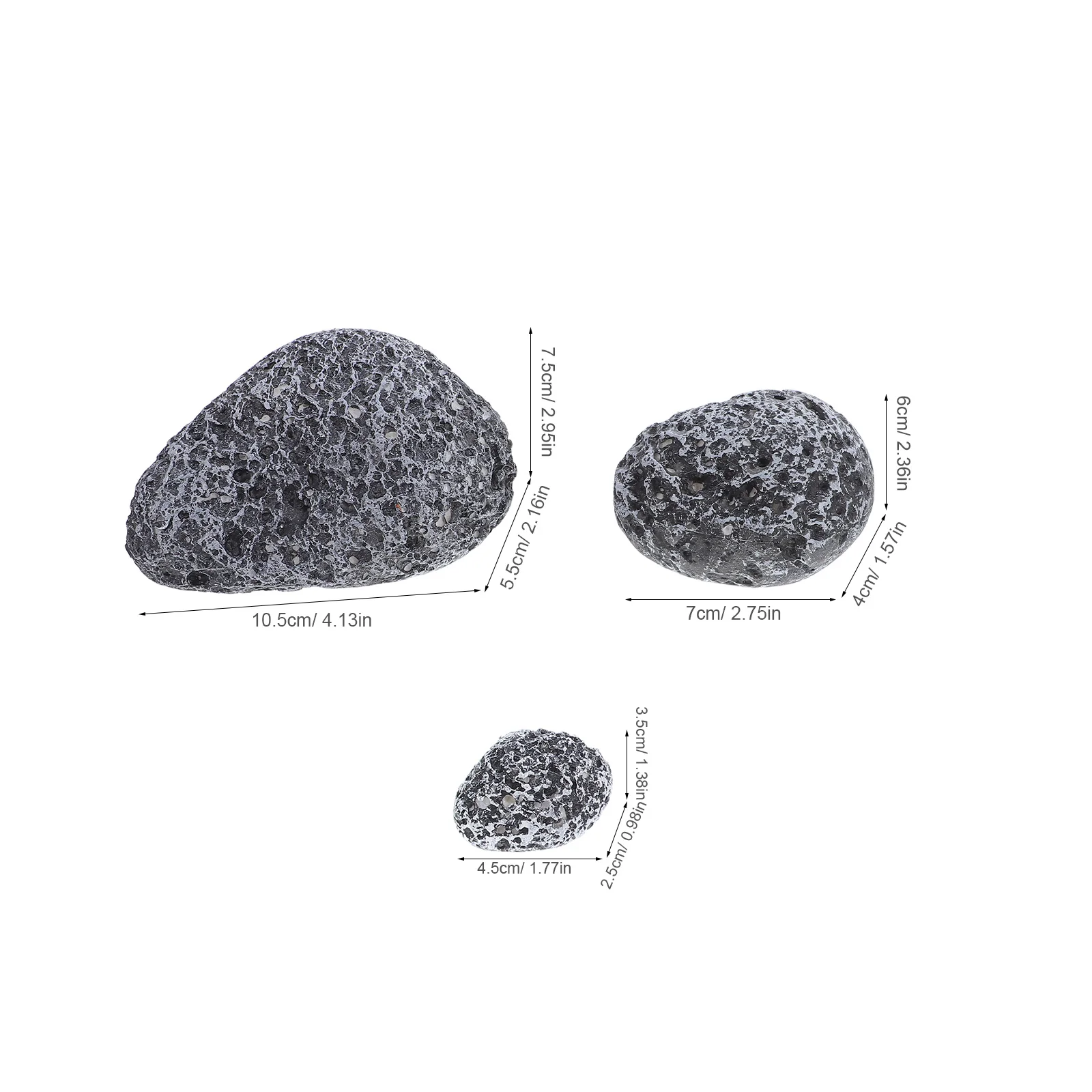 Pierres artificielles décoratives réalistes, 6 pièces, fausses pierres pour artisanat, bricolage, Simulation de pierre de jardin, Terrarium, plantes d'aquarium