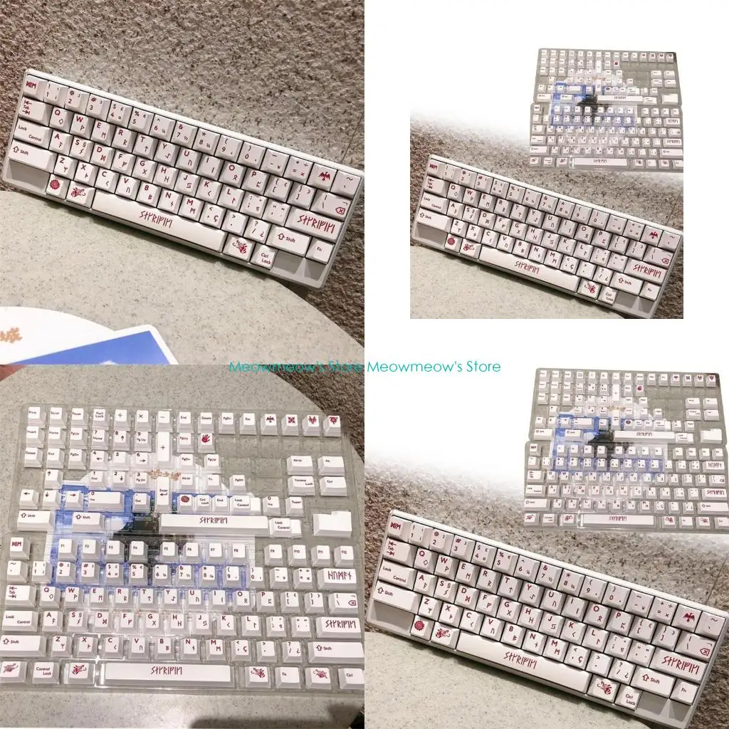 

W91A PBT Keycaps 132pcs Жертва крови Dyesublimation Keycap Set CherryProfile
