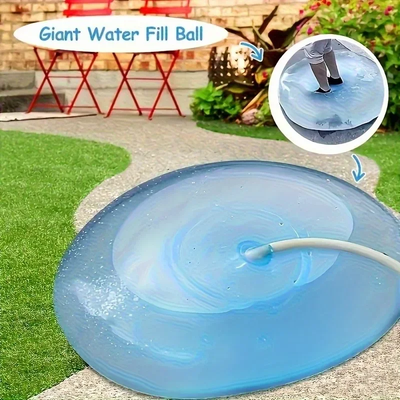 New 3Pcs Super Large Inflatable Bubble Ball Creative Stress-Relieving TPR Silicone Toy Water-Filled Fun Ball for All Ages