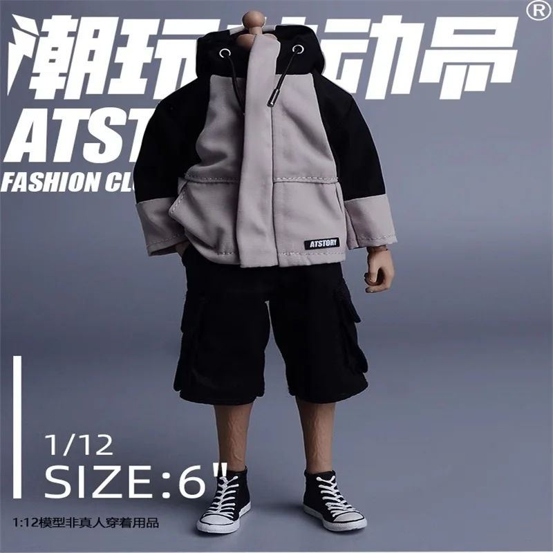 

1/12 Trendy Soldier Doll Mountaineering Charge Coat Windbreak Model Accessories Toy Fit 6'' Action Figure In Stock Hot Sale